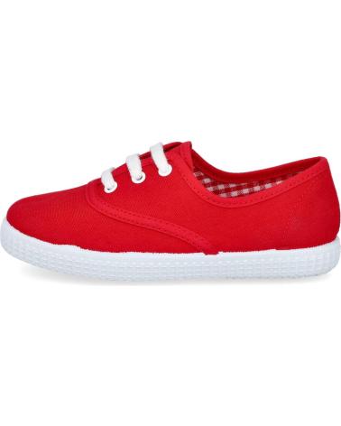 Sportivo-De-Niña-BATILAS-57601-ZAPATILLAS-LONA-CON-CORDO-ROJO