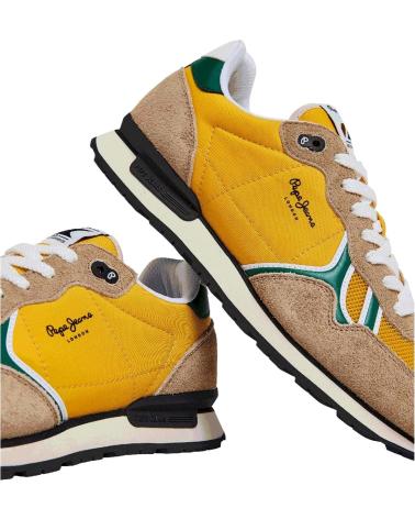 Zapatillas-Deporte-De-Hombre-PEPE-JEANS-ZAPATILLAS-BRIT-FUN-HOMBRE-PMS31046-AMARILLO