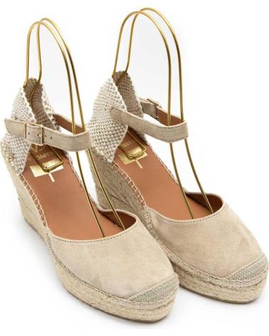 SANDALIAS DE CUÑA VIGUERA 1632 TAUPE