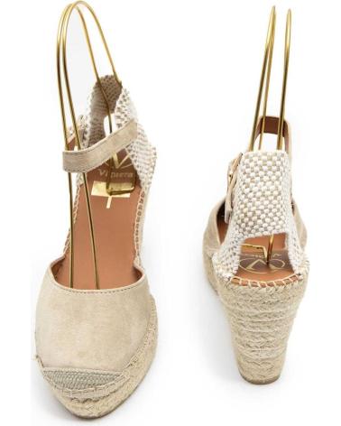 SANDALIAS DE CUÑA VIGUERA 1632 TAUPE