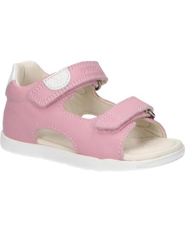 Sandalen für Mädchen GEOX B254WA 08554 BS MACCHIA C8011 NAPPA-GBK ROSE
