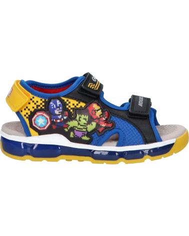 Sandálias de Menino GEOX J450QC 014CE JS ANDROID B C0245 BLACK-ROYAL