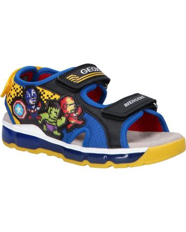 Sandálias de Menino GEOX J450QC 014CE JS ANDROID B C0245 BLACK-ROYAL
