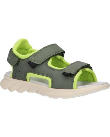 Sandali per Bambino GEOX J45F1A 015ME J SANDAL AIRADYUM C0914 MILITARY-LIME
