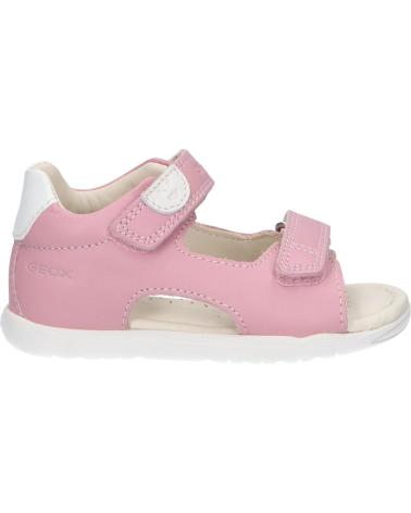 Sandali per Bambina GEOX B254WA 08554 BS MACCHIA C8011 NAPPA-GBK ROSE