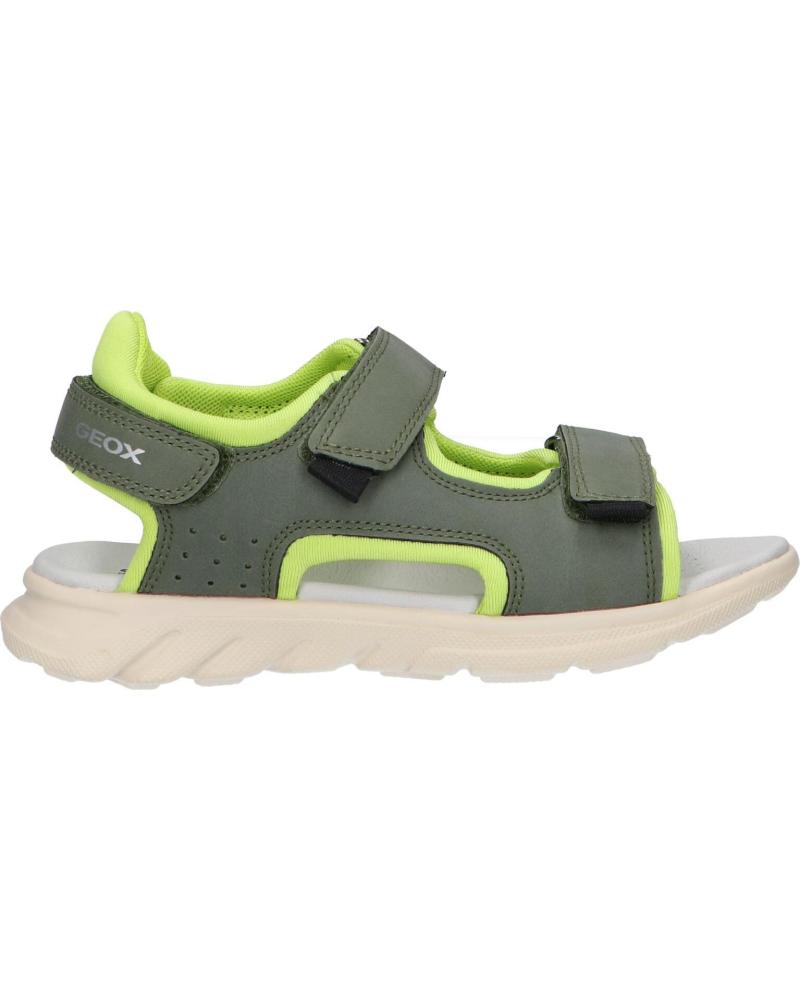 Sandali per Bambino GEOX J45F1A 015ME J SANDAL AIRADYUM C0914 MILITARY-LIME