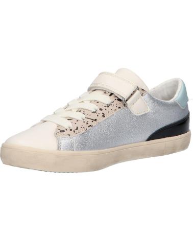 Sportivo per Bambina GEOX J454ND 0EWBC J GISLI C1W1M SILVER-LT IVORY