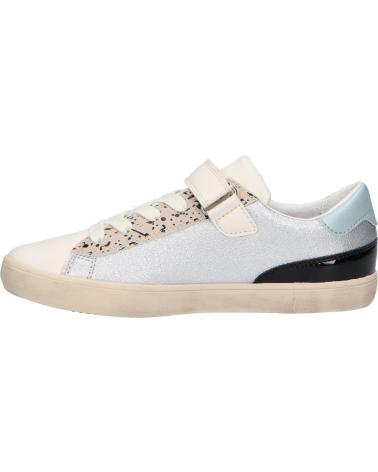 Sportivo per Bambina GEOX J454ND 0EWBC J GISLI C1W1M SILVER-LT IVORY
