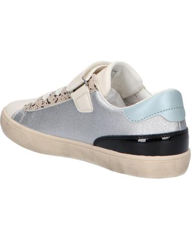 Sportivo per Bambina GEOX J454ND 0EWBC J GISLI C1W1M SILVER-LT IVORY