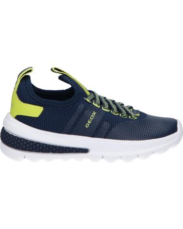 Sneaker für Mädchen und Junge GEOX J45LTB 0159J J ACTIVART CF43S NAVY-LIME GREEN