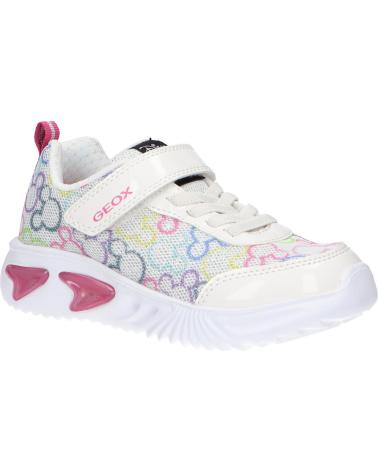 Sneaker für Mädchen GEOX J45E9D 09LHH J ASSISTER C0653 WHITE-MULTICOLOR