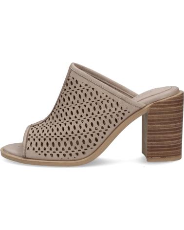 CARMELA PANTOLETTE 161347 TAUPE MIT LOCHMUSTER TAUPE