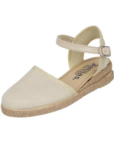 Sandalias de Niña BATILAS 201-109 ALPARGATAS NINA CON HEB ORO
