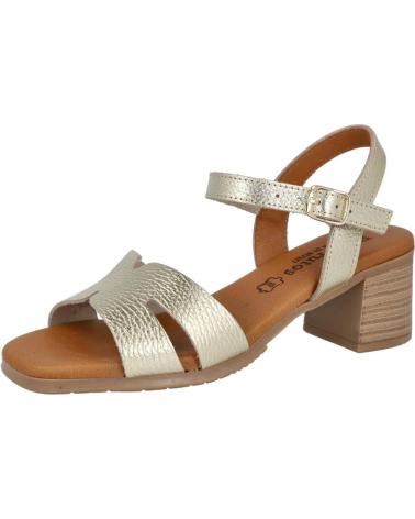 Sandálias de Mulher  EVA FRUTOS 3402 SANDALIAS TACON MEDIO M ORO