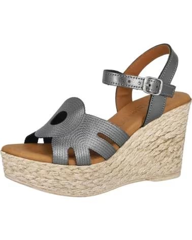 Sandálias de Mulher  EVA FRUTOS 1955 SANDALIAS CUNA MUJER PLOMO