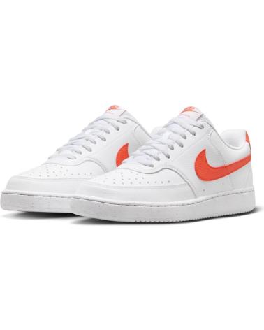 Zapatillas deporte pour Homme NIKE DH2987-108 COURT VISION LOW NEXT NATURE WHITE-PICANTE RED