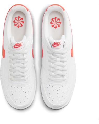 Zapatillas deporte pour Homme NIKE DH2987-108 COURT VISION LOW NEXT NATURE WHITE-PICANTE RED