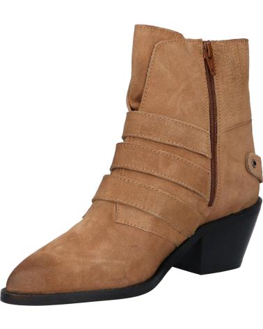Botins de Mulher PEPE JEANS PLS50392 WESTERN W BUCKLE 855 CAMEL