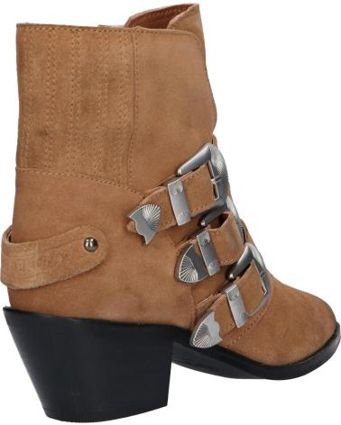 Botins de Mulher PEPE JEANS PLS50392 WESTERN W BUCKLE 855 CAMEL