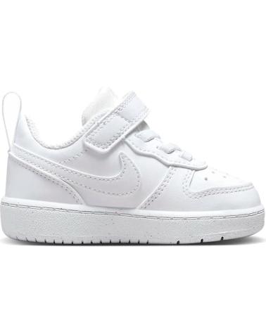 Sneaker für Mädchen und Junge NIKE DV5458-106 COURT BOROUGH LOW RECRAFT WHITE-WHITE-WHITE