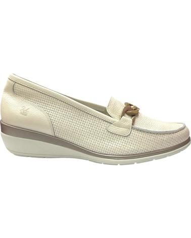Zapatos de Mujer 24 HORAS MOCASIN PIEL CUNA BEIGE NATURAL LINO