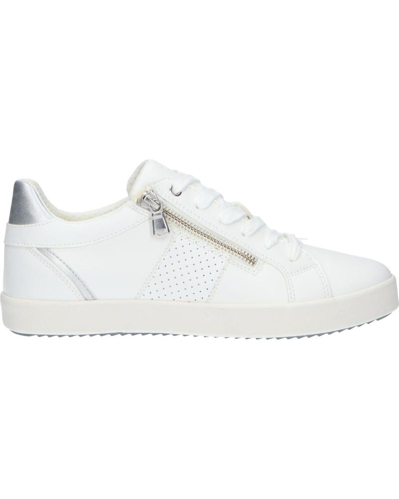 Sportschuhe für Damen GEOX D366HE 054AJ D BLOMIEE C0007 WHITE-SILVER