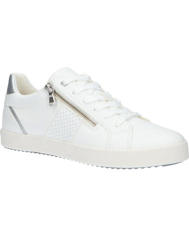 Sportschuhe für Damen GEOX D366HE 054AJ D BLOMIEE C0007 WHITE-SILVER