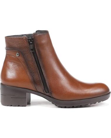 Botines de Mujer fluchos F1367 BOTINES DE MUJER NEGRO PIEL NEGRO