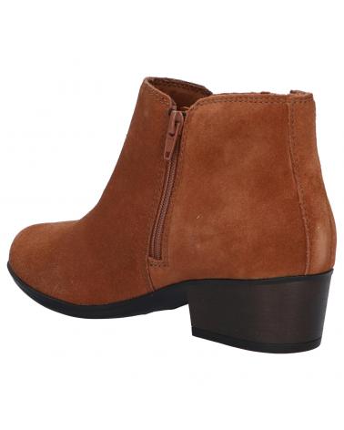 Botines de Mujer CLARKS 26153052 ADREENA FLORA TAN SUEDE