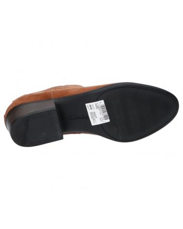 Botines de Mujer CLARKS 26153052 ADREENA FLORA TAN SUEDE