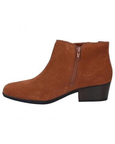 Botines de Mujer CLARKS 26153052 ADREENA FLORA TAN SUEDE
