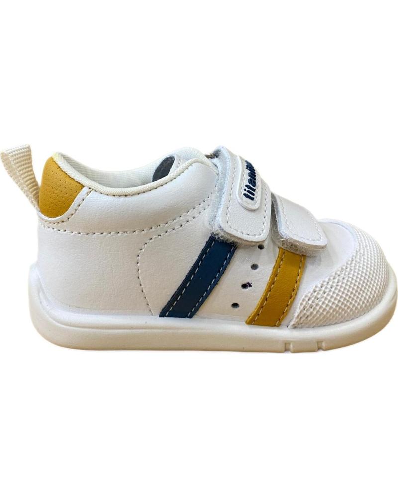 Deportivas de Niño TITANITOS ZAPATILLAS DE DEPORTE BLANCO Y AZUL