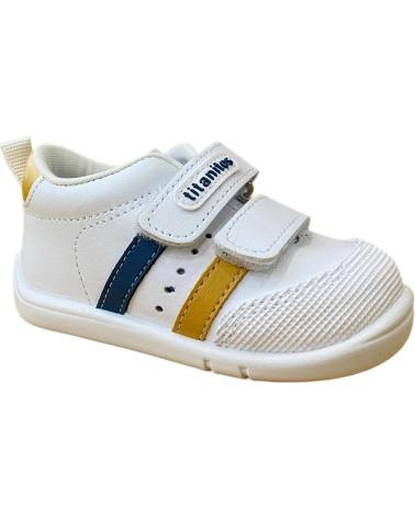 Deportivas de Niño TITANITOS ZAPATILLAS DE DEPORTE BLANCO Y AZUL