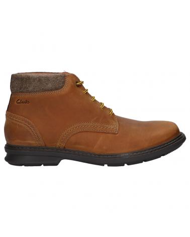 Botas de Hombre CLARKS 26160063 HALSWELL HI DARK TAN LEA