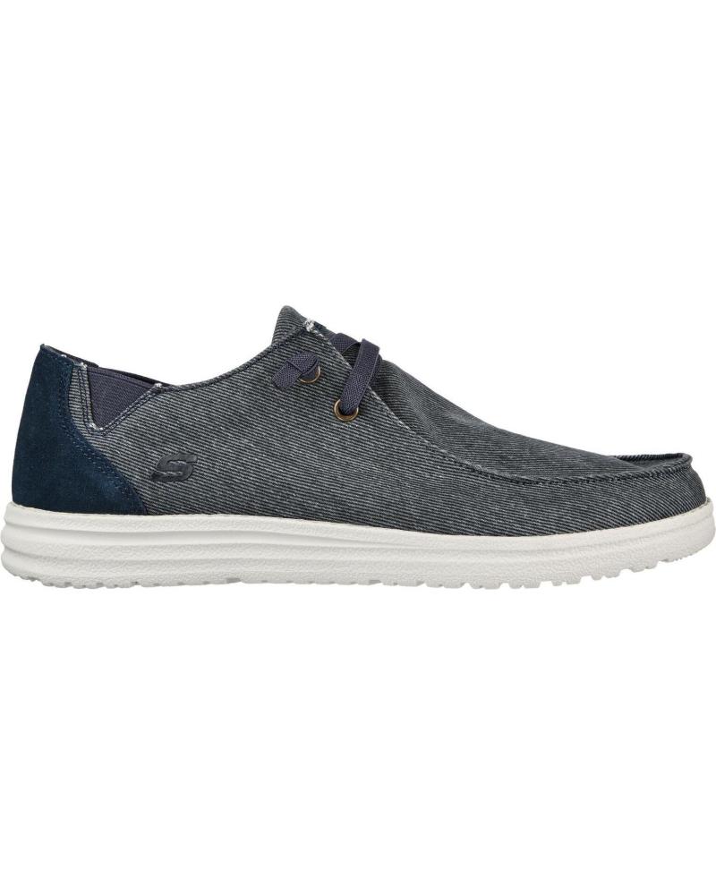 SKECHERS ZAPATILLAS HOMBRE MODELO MELSON-RAYMON COLOR AZUL BLU
