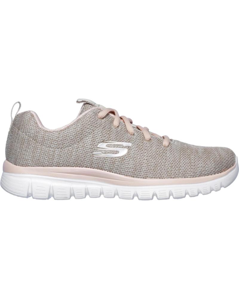 Zapatillas deporte pour Femme SKECHERS DEPORTIVA GRACEFUL-TWISTED FORTUNE GRIS