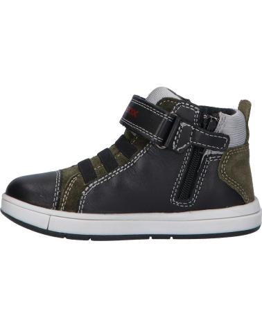 Stiefel für Junge GEOX B1643B 08522 B TROTTOLA C0520 BLACK-DK GREEN