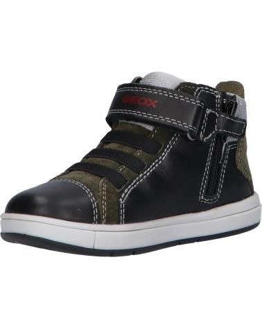Stiefel für Junge GEOX B1643B 08522 B TROTTOLA C0520 BLACK-DK GREEN