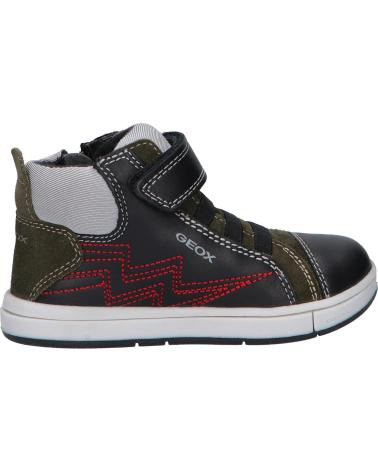 Stiefel für Junge GEOX B1643B 08522 B TROTTOLA C0520 BLACK-DK GREEN