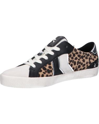 Sapatilhas de Mulher GEOX D16FBB 00722 D WARLEY CR61Q TOBACCO-OFF WHITE