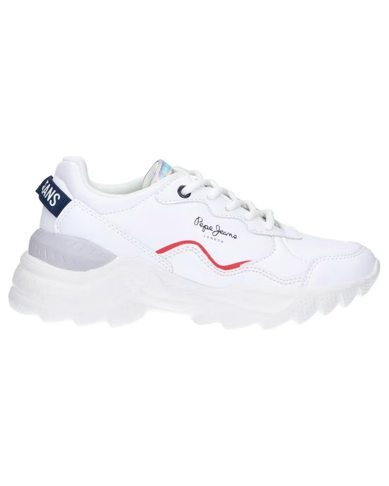 Sapatilhas de Mulher e Menina PEPE JEANS PGS30489 ECCLES ACTION 800 WHITE
