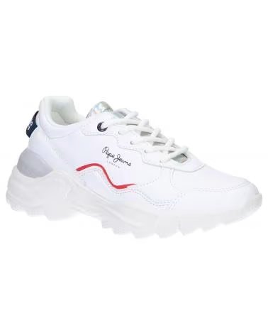 Sapatilhas de Mulher e Menina PEPE JEANS PGS30489 ECCLES ACTION 800 WHITE