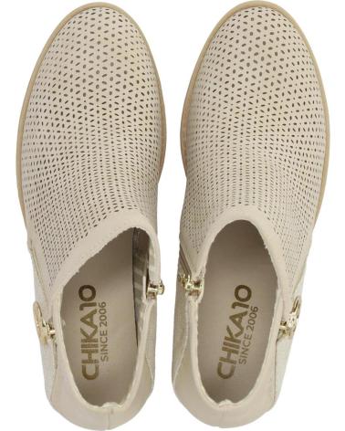 Botins de Mulher chika10 TONIA 14 BEIG-BEIGE