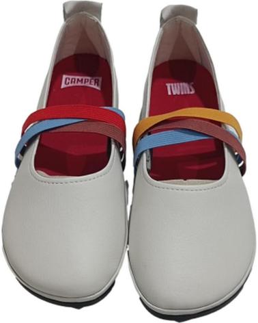 Scarpe per Donna CAMPER SABRINA TWINS DE PIEL CON ELASTICOS MULTICOLOR BLANCO