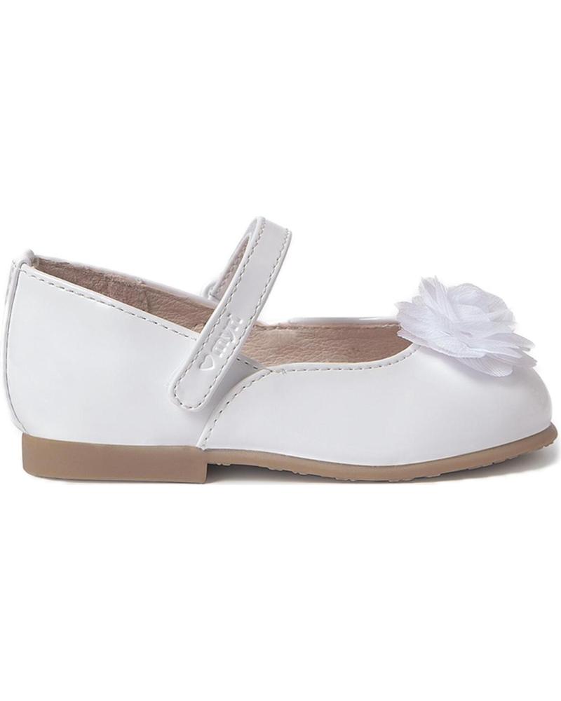 Zapatos de Niña MAYORAL MERCEDITAS CHAROL 41531 BLANCO