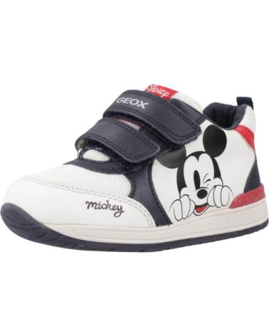 boy and girl Trainers GEOX B350RB 08554 B RISHON C0899 WHITE-NAVY