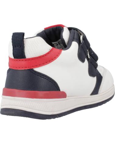 boy and girl Trainers GEOX B350RB 08554 B RISHON C0899 WHITE-NAVY