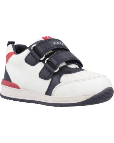 boy and girl Trainers GEOX B350RB 08554 B RISHON C0899 WHITE-NAVY