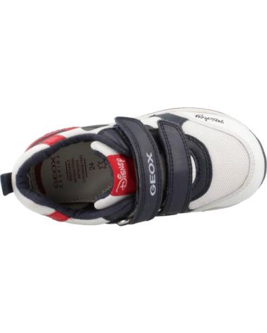 boy and girl Trainers GEOX B350RB 08554 B RISHON C0899 WHITE-NAVY