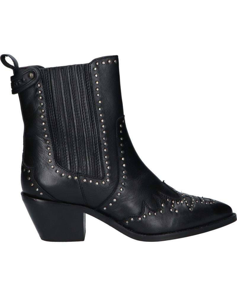 Woman Mid boots PEPE JEANS PLS50395 WESTERN W STUDS 999 BLACK